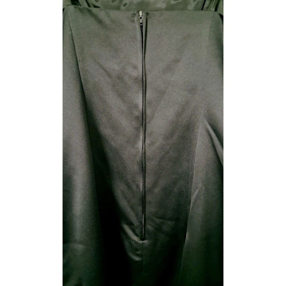 VTG 90s Onyx Nite Sz 14 Womens Black Whimsigoth Formal Maxi Slip Dress Rhineston - Picture 6 of 9